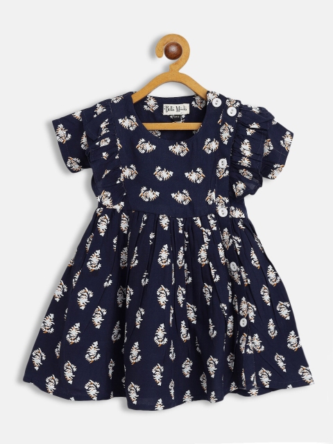 

Bella Moda Girls Blue Floral Dress