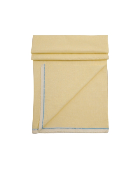 

Linen Club Men Yellow Solid Linen Clothing Fabric