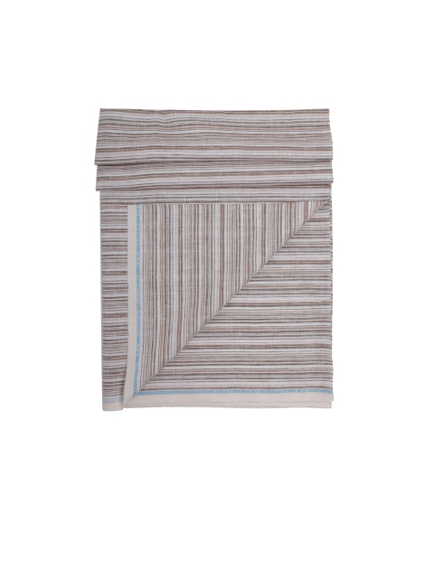 

Linen Club Men Grey & Brown Striped Clothing Fabric