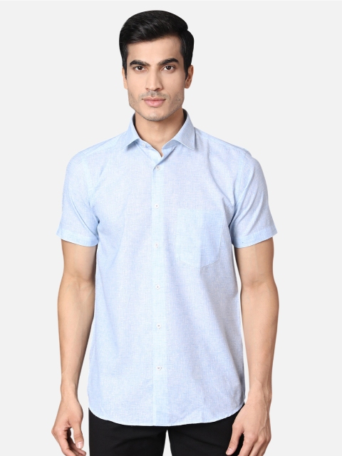 

Callino London Men Blue Regular Fit Solid Semiformal Shirt