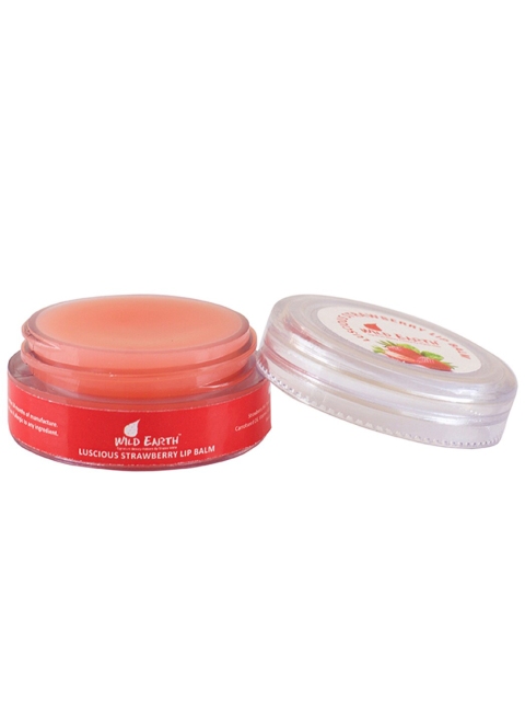 

Wild Earth Luscious Strawberry Heal Lip Balm - 9 g, Pink