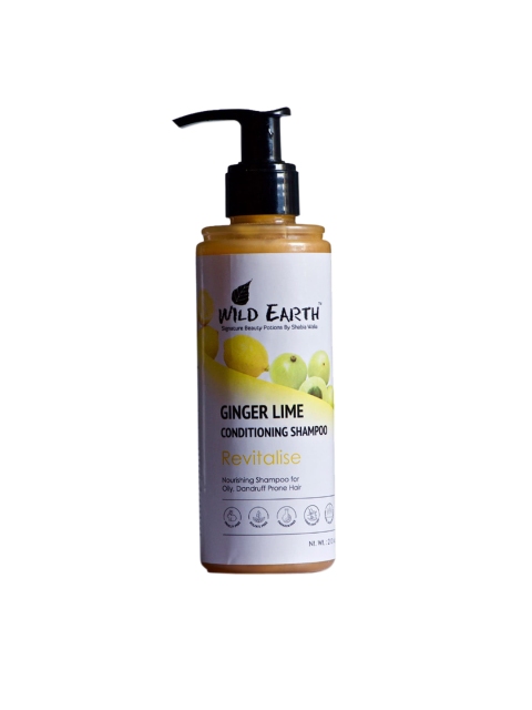 

Wild Earth Ginger Lime Revitalise Conditioning Shampoo - 210 ml, White