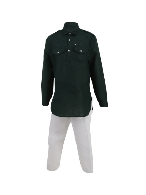 

V-Mart Boys Green Kurta with Pyjamas