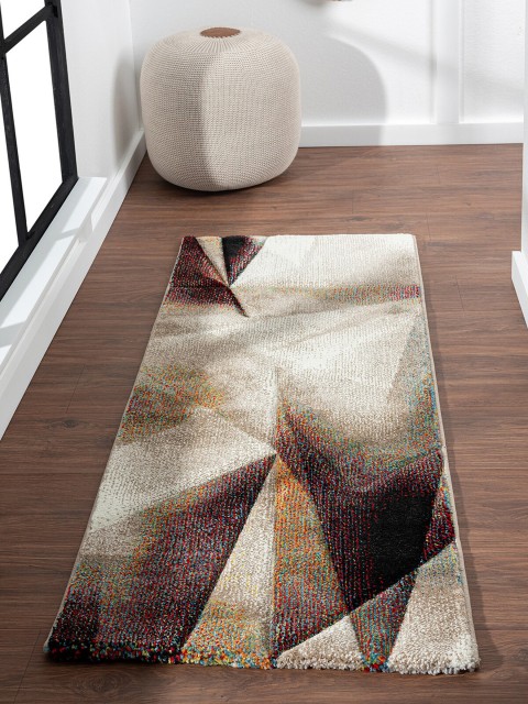 

OBSESSIONS Brown & Beige Abstract Runners
