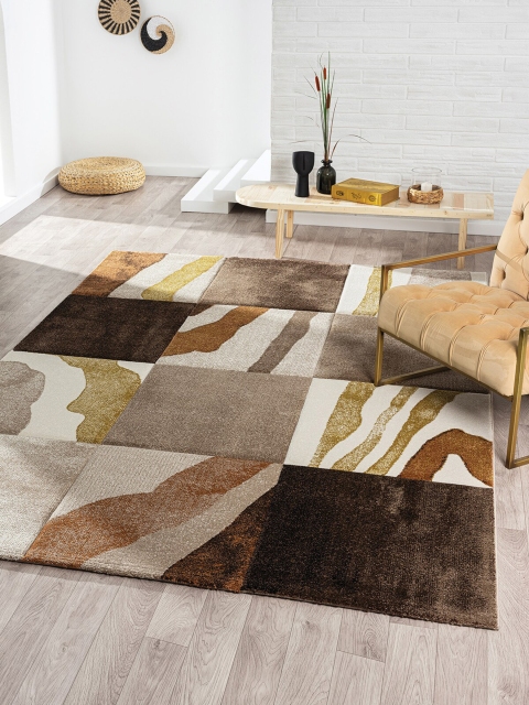 

OBSESSIONS Brown & Beige Anti-Static Carpet