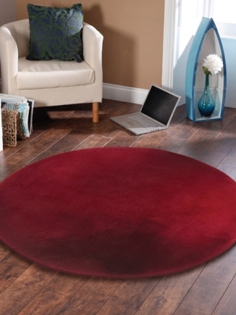 

OBSESSIONS Burgundy Solid Centerpiece Carpet