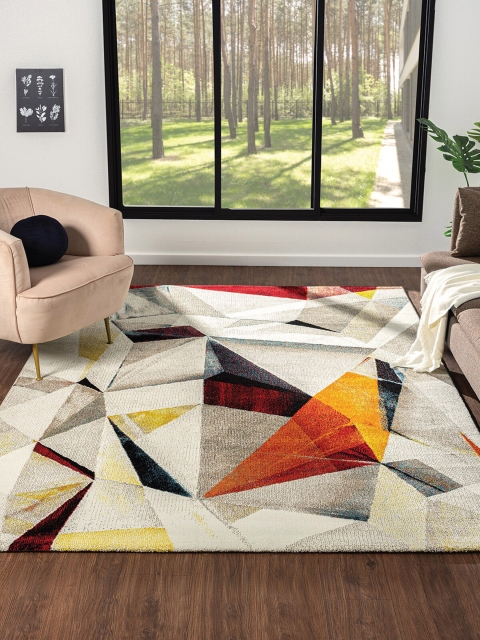

OBSESSIONS Red Polypropylene Abstract Runner