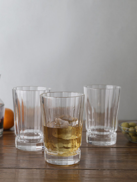 

Cristal DArques Set Of 4 Transparent Glass Tumbler