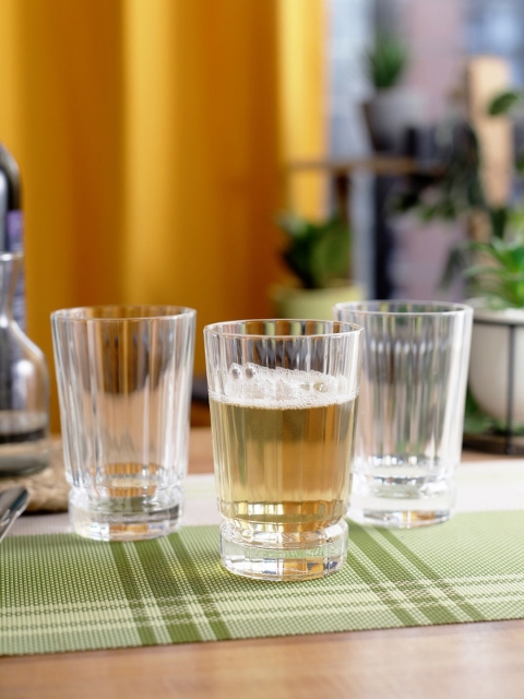 

Cristal DArques Set Of 6 Transparent Textured Tumblers