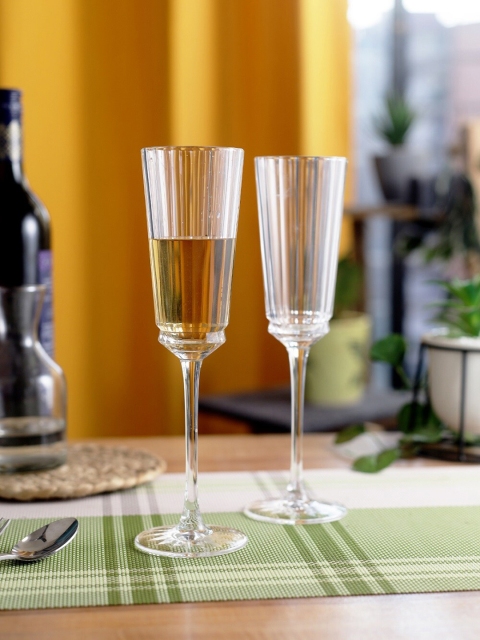 

Cristal DArques Set Of 2 Transparent Solid Cristal Wine Glass