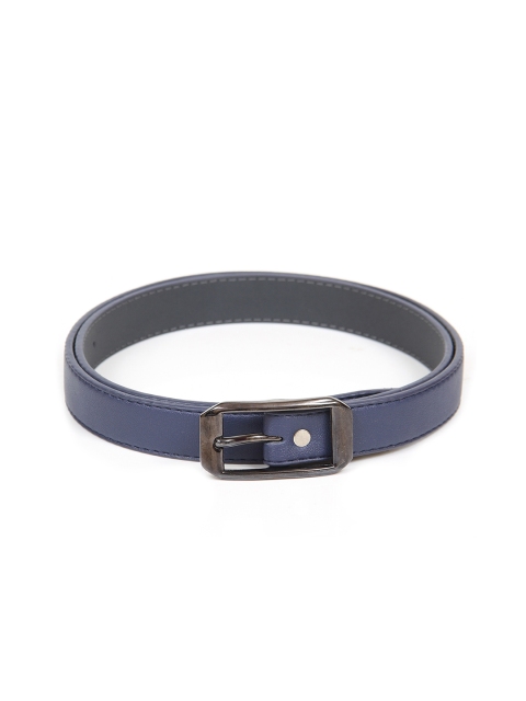 

thickskin Women Navy Blue Textured PU Belt