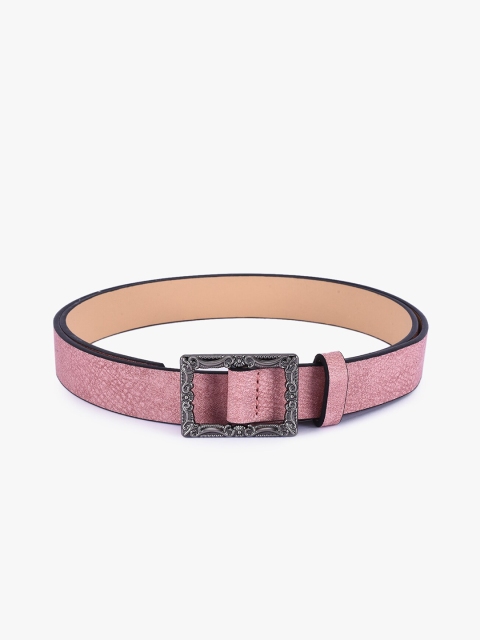 

BuckleUp Women Pink Solid Belt