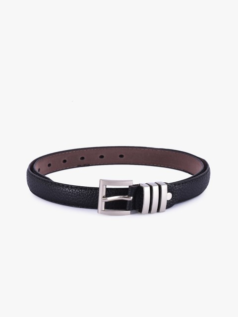 

BuckleUp Women Black Synthetic Leather Belt