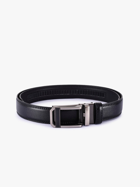 

BuckleUp Men Black Synthetic Leather Belt