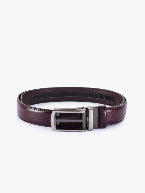 

BuckleUp Men Brown Synthetic Leather Belt