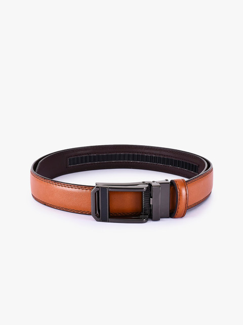 

BuckleUp Men Tan Solid Belt