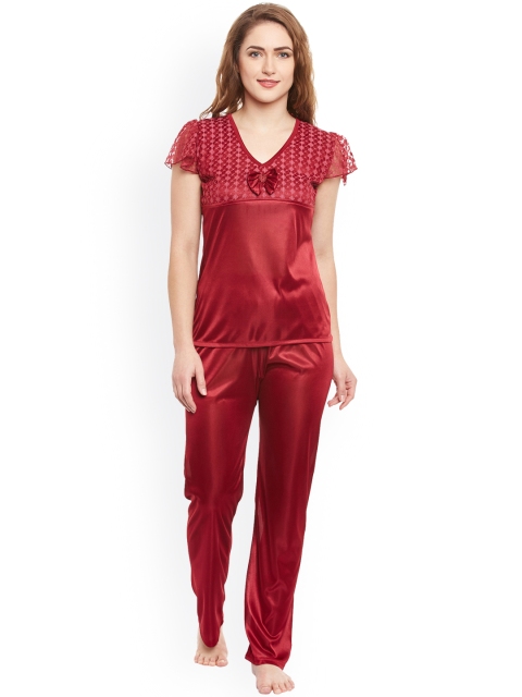 

Claura Maroon Nightsuit ST-24