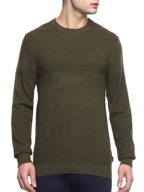 

Ted Baker Men Olive Green Sweatshirt