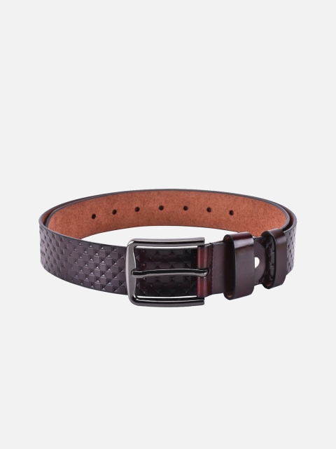 

BuckleUp Men Brown Textured Belt