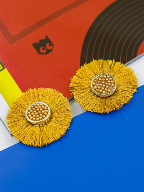 

Bellofox Yellow Contemporary Studs Earrings