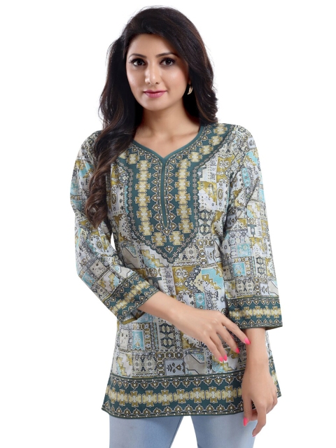 

Saree Swarg Women Multicoloured Printed Tunic, Multi