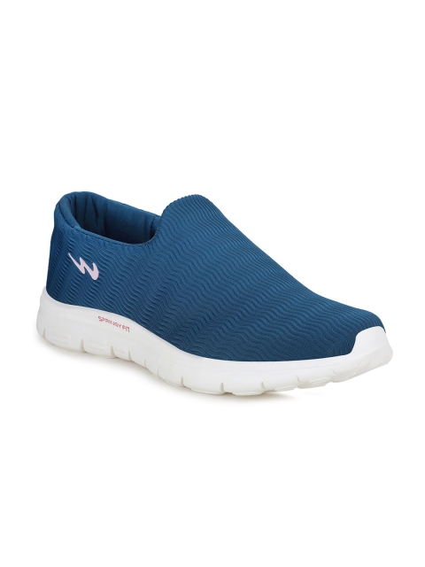 

Campus Women Blue Mesh Walking Non-Marking Shoes