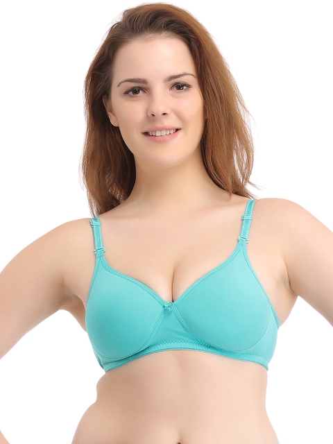 

Clovia Blue Full-Coverage T-shirt Bra BR0712P47