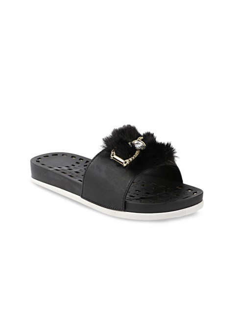

Try Me Women Black Open Toe Flats