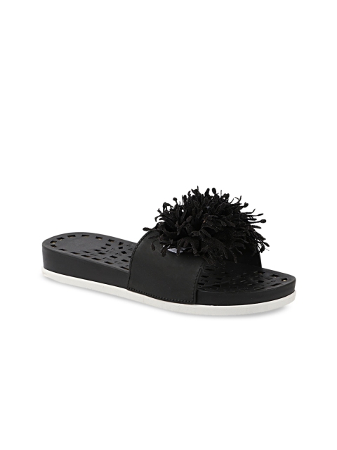 

Try Me Women Black Ethnic Mules with Tassels Flats