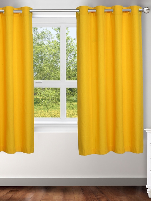 

Ariana Yellow Single Window Curtain