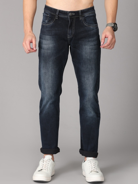 

Jean Cafe Men Navy Blue Slim Fit Heavy Fade Jeans