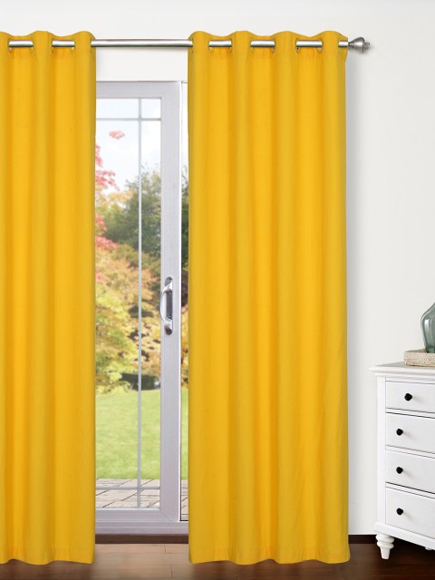 

Ariana Yellow Single Long Door Curtain