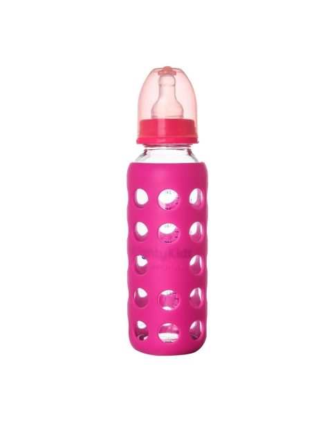 

NAUGHTY KIDZ Pink Glass Feeding Bottle With Warmer - 240ml