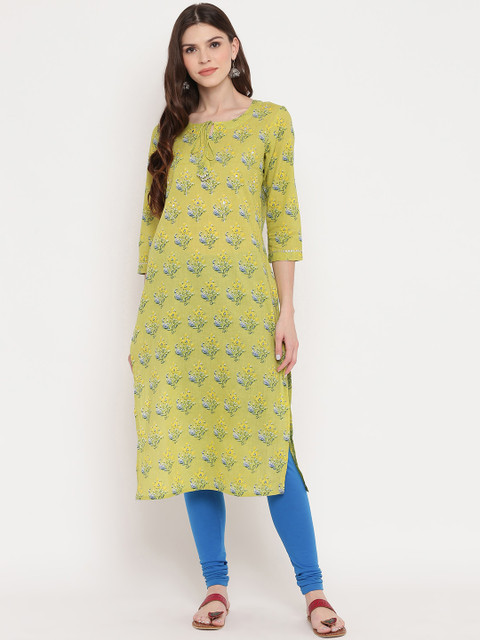 

KALINI Women Green Quirky Printed Kurta