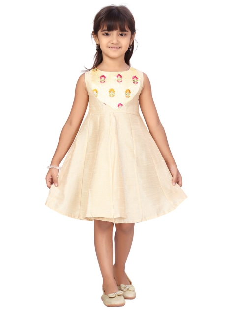 

Aarika Girls Beige Dress