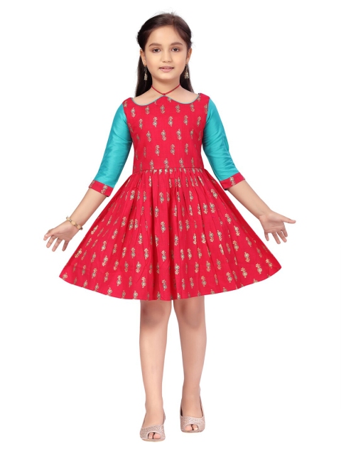

Aarika Girls Pink Embellished Dress