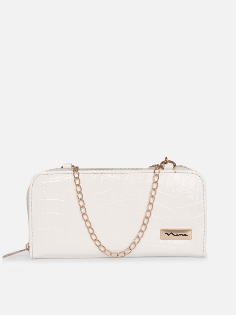 

ATHLISIS White Textured Structured Sling Bag