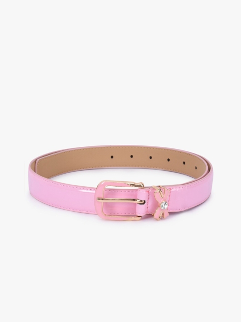 

BuckleUp Women Pink Solid Belt