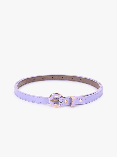 

BuckleUp Women Purple Solid Casual Belt