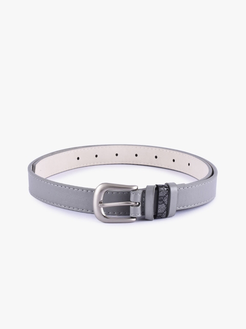 

BuckleUp Women Grey Solid Belt