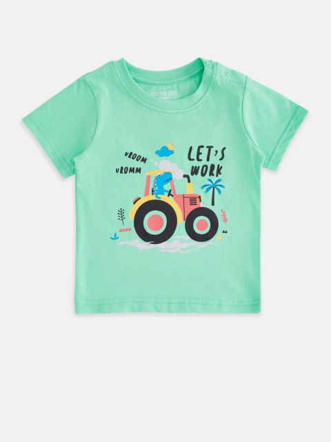 

Pantaloons Baby Boys Green Printed T-shirt