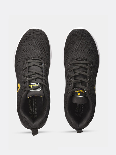 

Aqualite Men Black Mesh Running Non-Marking Shoes