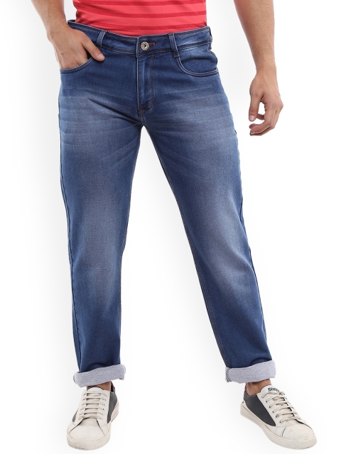 

V-Mart Men Blue Classic Slim Fit Low Distress Heavy Fade Jeans