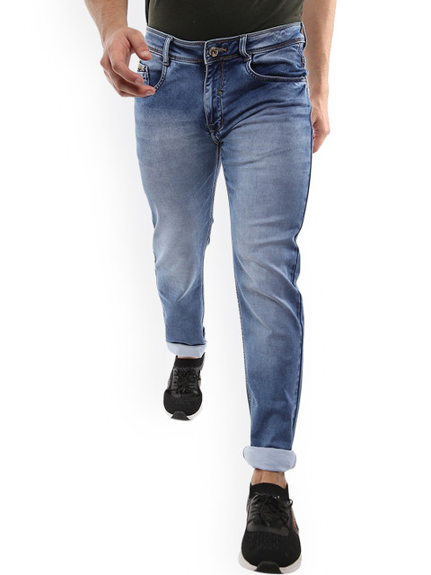 

V-Mart Men Blue Classic Slim Fit Heavy Fade Jeans