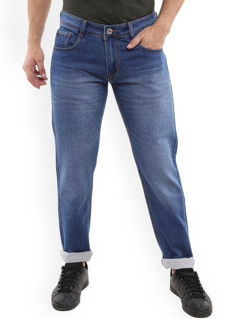 

V-Mart Men Blue Classic Slim Fit Low Distress Light Fade Jeans