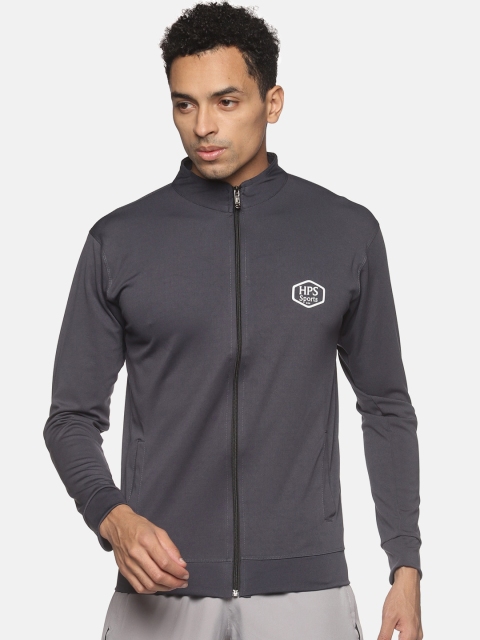 

HPS Sports Men Grey Running Sporty Jacket