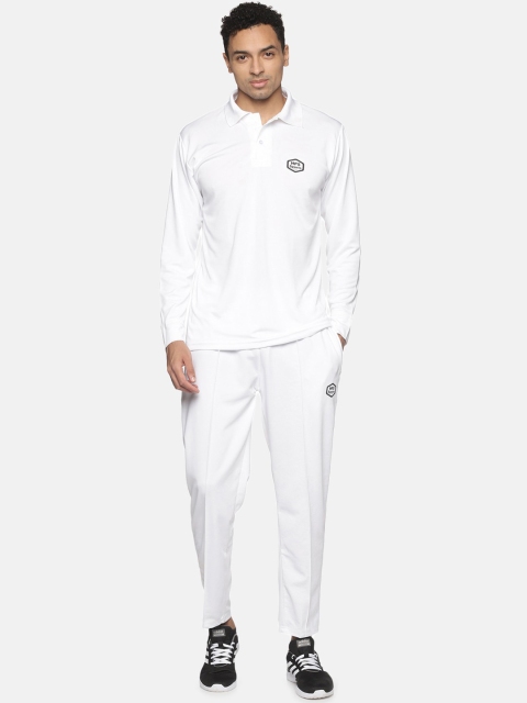 

HPS Sports Men White Solid Cricket Track Suit