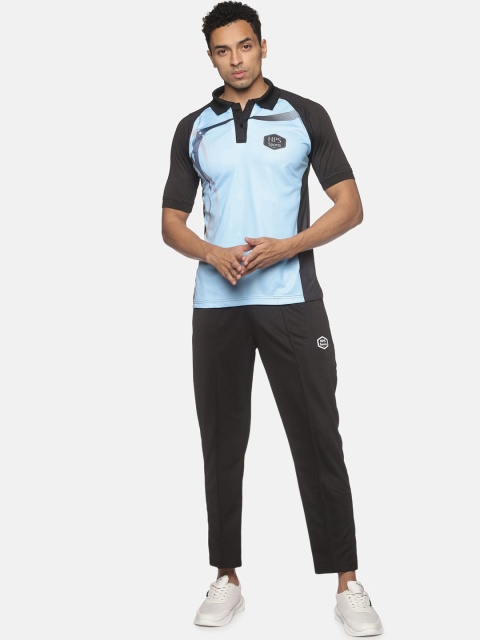 

HPS Sports Men Black & Blue Printed Tracksuits Set