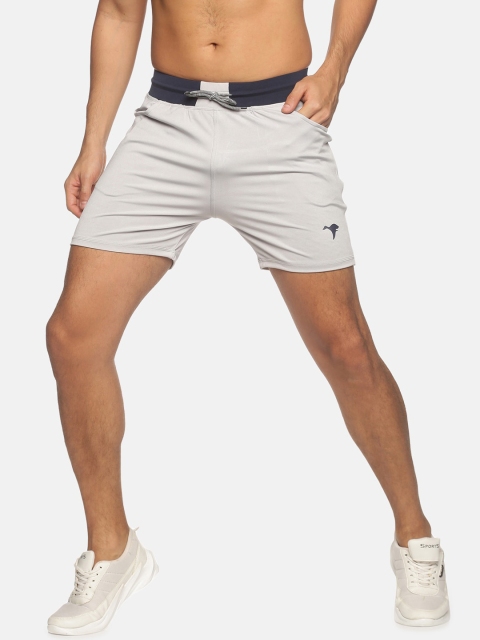 

HPS Sports Men Silver-Toned Sports Shorts