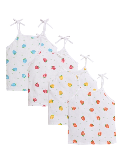 

Little Angels Infant Kids Pack Of 4 Assorted Sleeveless Cotton Jhablas